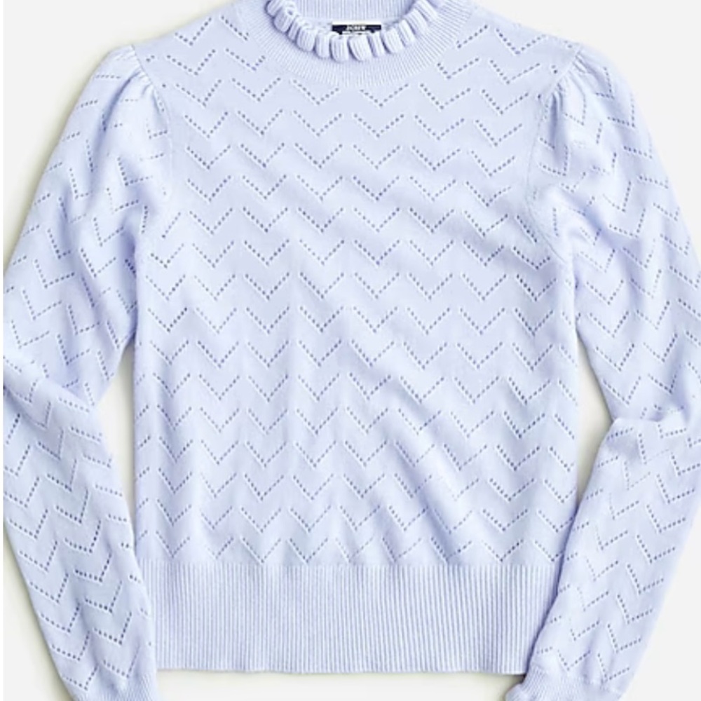 J. Crew Light Blue Cowl Neck Sweater